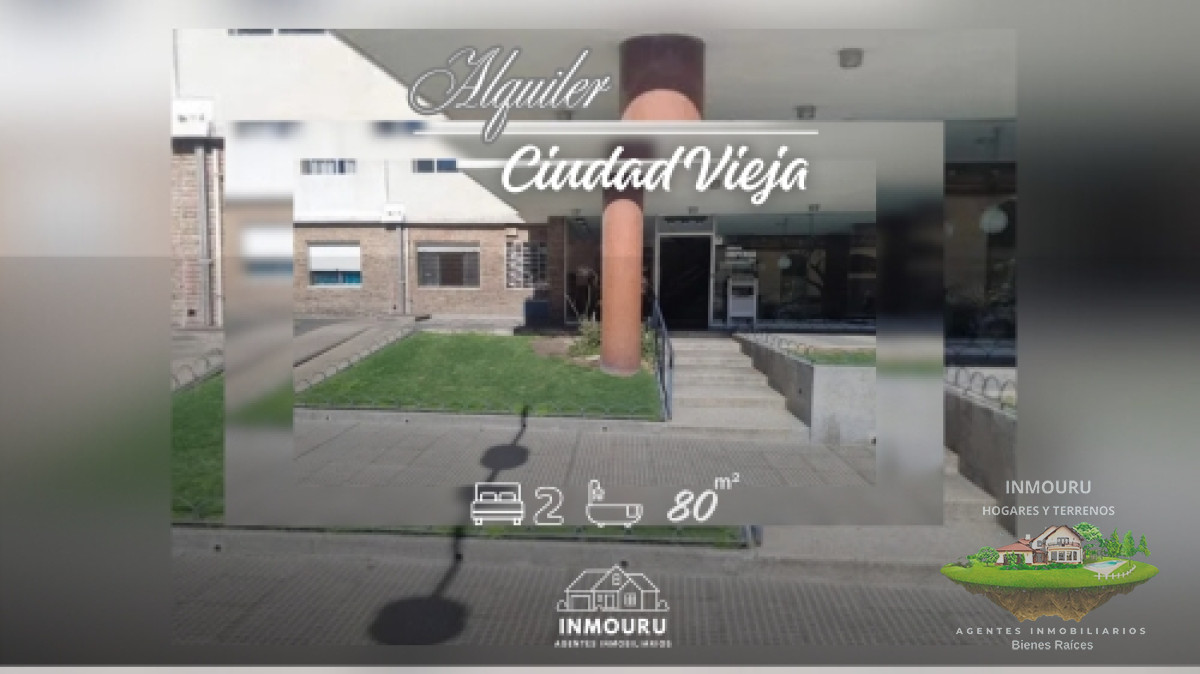 Apartamento ID.1750 - Alquiler de Aparamento 2 Dormitorios en ciudad Vieja 