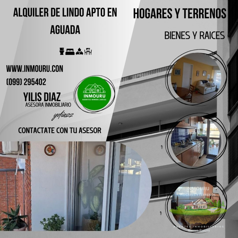 Apartamento ID.1611 - Alquilo lindo y amplo Apto en Aguada.