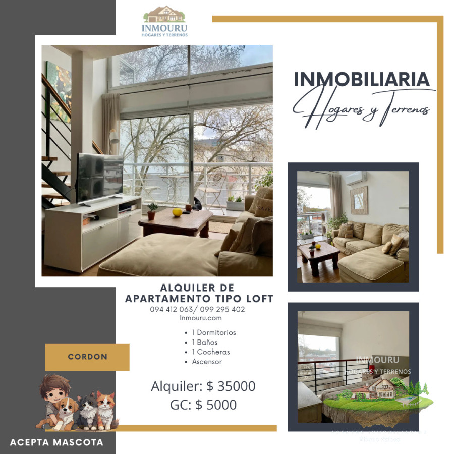 Apartamento ID.2253 - ALQUILER de apartamento-Loft en CORDON