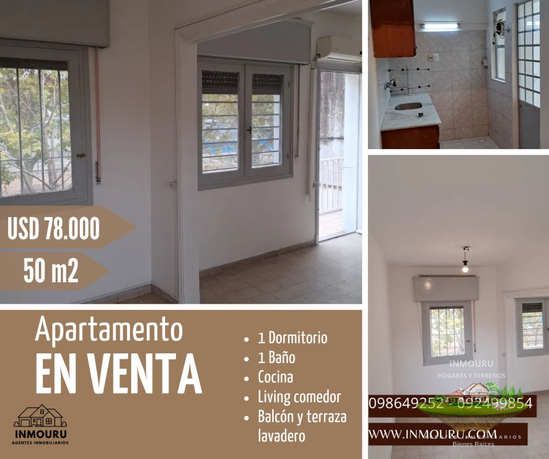 Apartamento ID.1062 - Se vende apartamento de 1 dormitorio, Capurro
