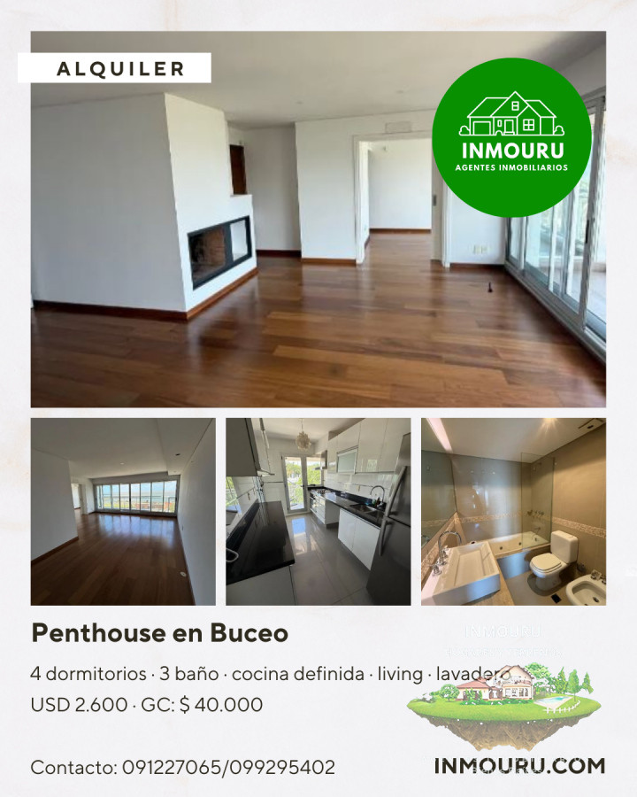 Apartamento ID.1375 - Alquiler de Penthouse en Buceo