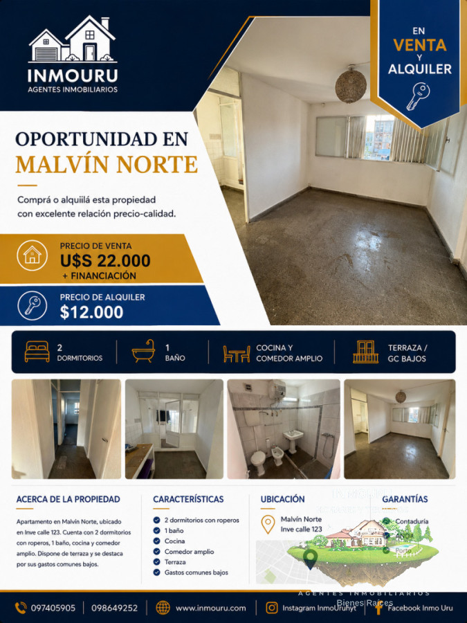 Apartamento ID.2871 - Apartamento en Malvin Norte