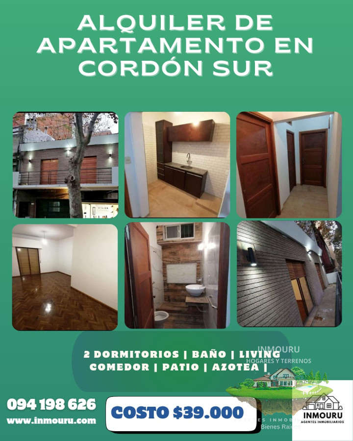 Apartamento ID.1296 - Alquiler de Apartamento en Cordón Sur