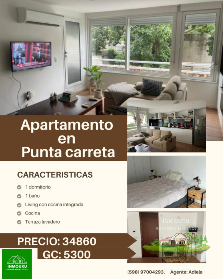 Apartamento ID.2528 - Apartamento de 1 dormitorio en Punta Carreta