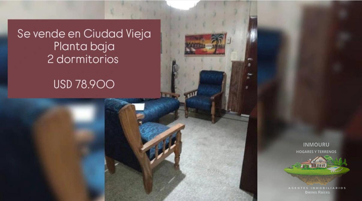 Apartamento ID.950 - Se vende apartamento en planta baja, 2 dormitorios, Ciudad Vieja