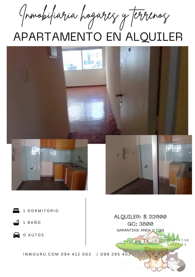 Apartamento ID.1751 - ALQUILER de apartamento de 1 dormitorio en CENTRO