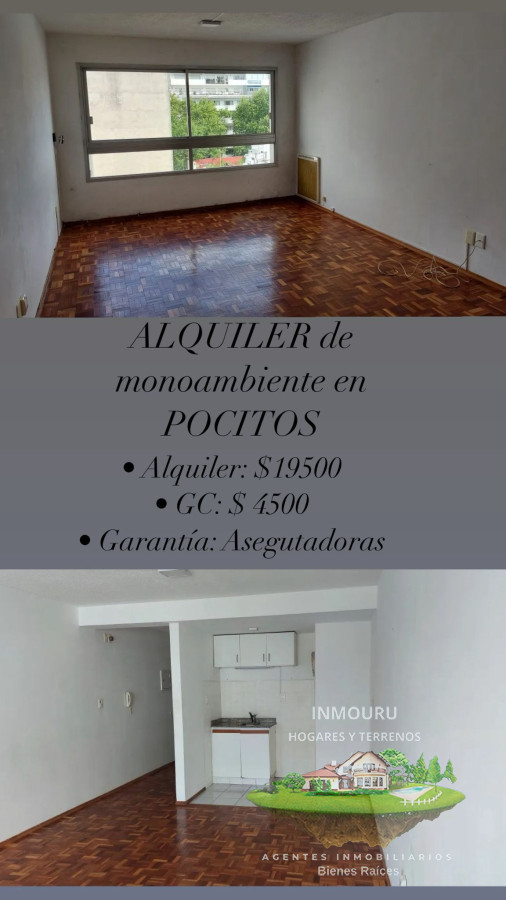 Apartamento ID.970 - ALQUILER de MONOAMBIENTE en POCITOS