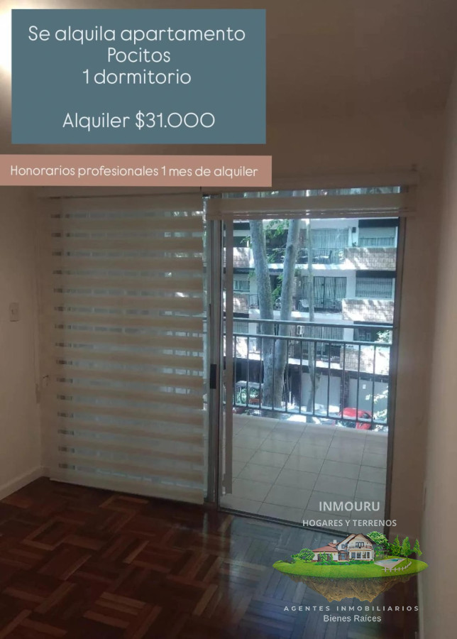 Apartamento ID.766 - Se alquila apto de 1 dormitorio en Pocitos