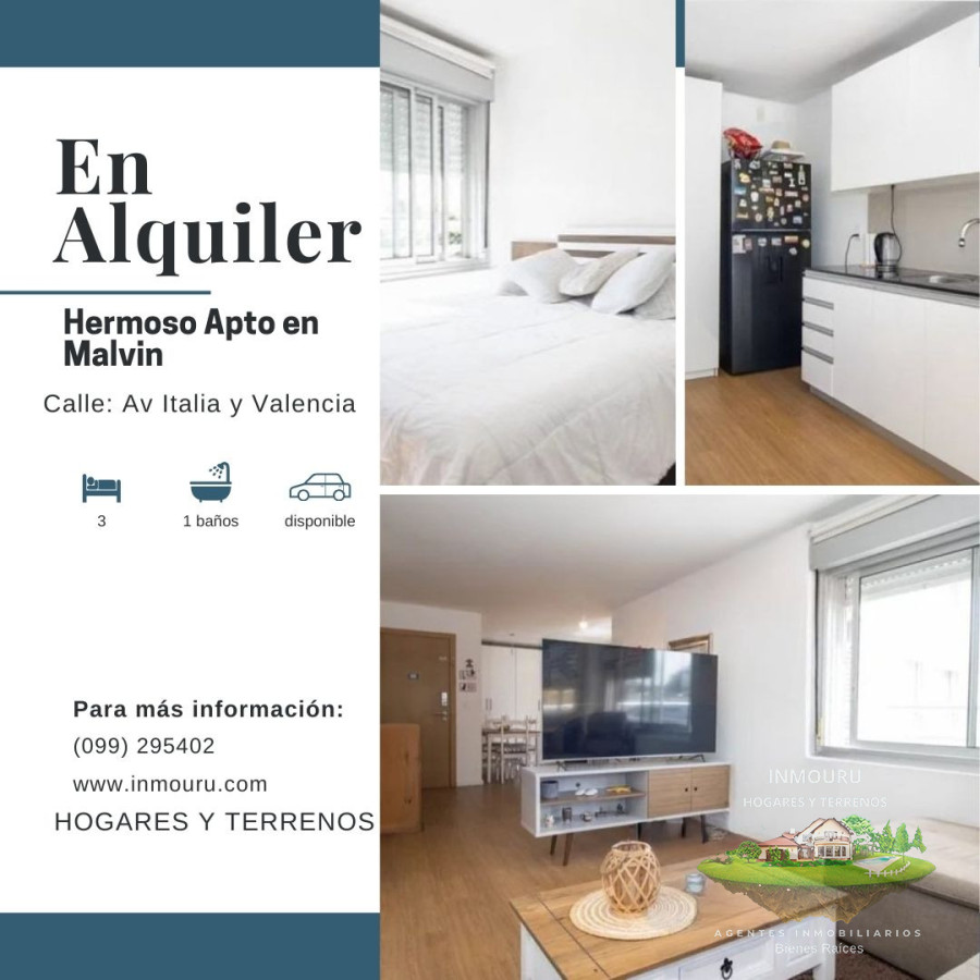Apartamento ID.2240 - Alquilo Amplio y Moderno Apto en Malvin