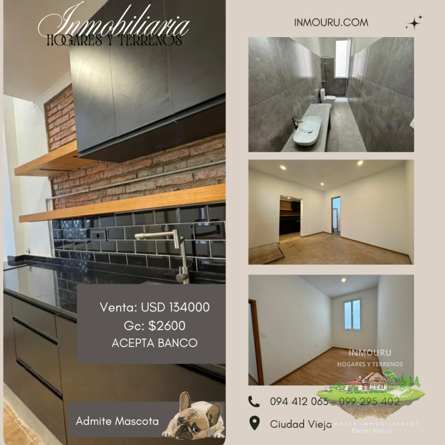 Apartamento ID.2182 - VENTA de apartamento en CIUDAD VIEJA
