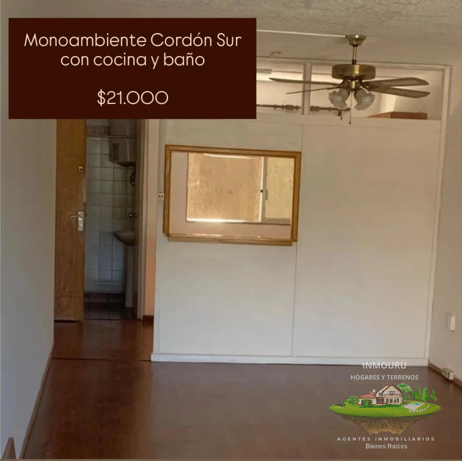 Apartamento ID.896 - Se alquila monoambiente en Cordón Sur
