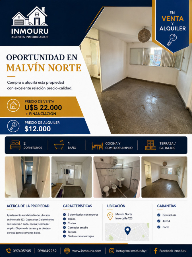 Apartamento en Malvin Norte