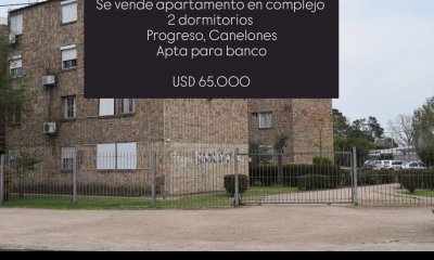 Se vende apartamento de 2 dormitorios, Progreso.