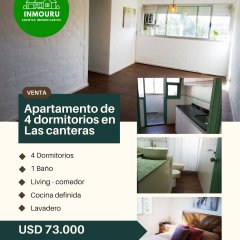 Venta de apartamento de 4 dormitorios en Las canteras