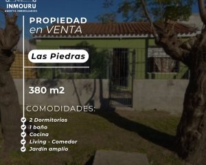 VENTA de casa de 2 dormitorios en las Piedras entrada para camiones