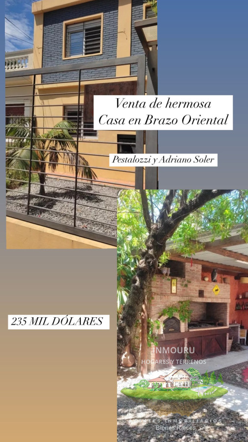 Casa ID.739 - VENTA de casa de 3 dormitorios en BRAZO ORIENTAL