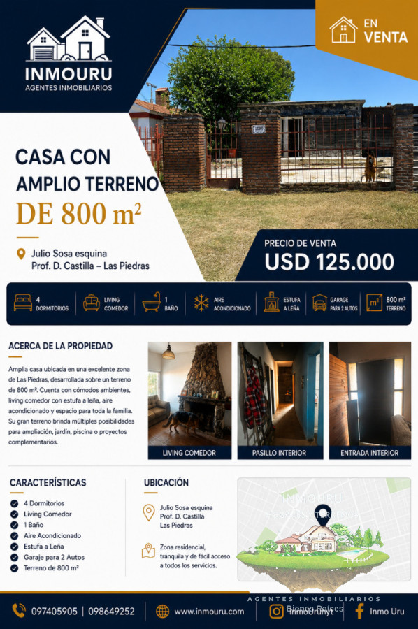 Casa ID.2949 - Venta de casa en Las Piedras