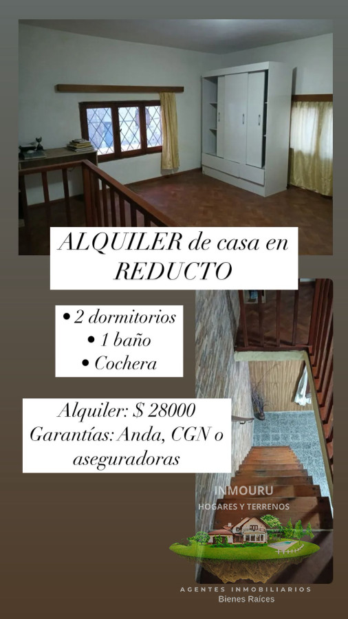 Casa ID.978 - ALQUILER de casa de 2 dormitorios en REDUCTO