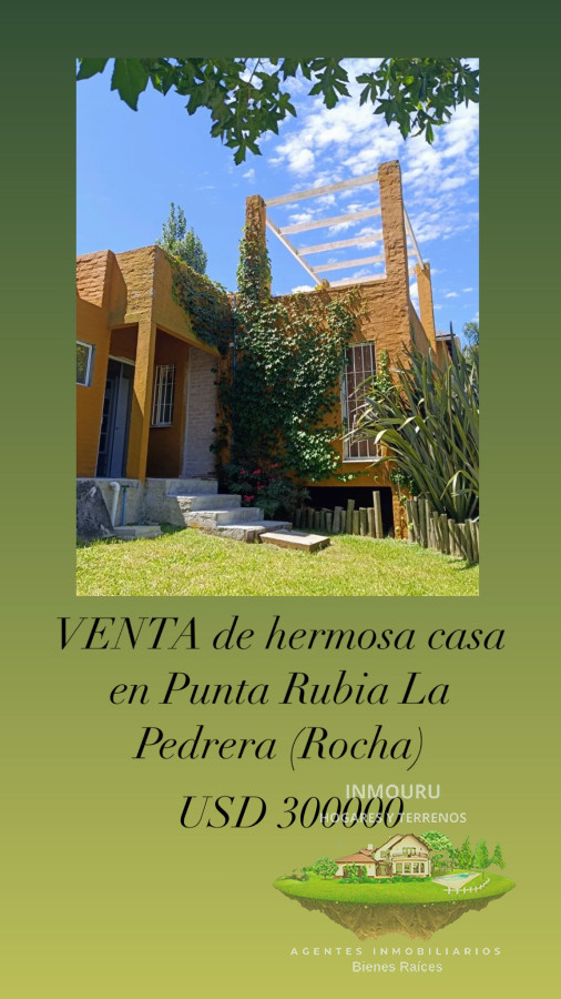 Casa ID.885 - VENTA de hermosa casa de 3 dormitorios en Punta Rubia La Pedrera (Rocha)