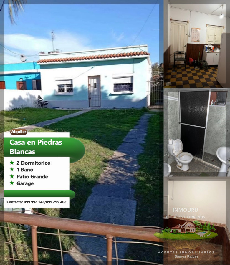 Casa ID.2027 - Casa en Piedras Blancas 2 Dorm 1 Baño Traspaso Alquiler