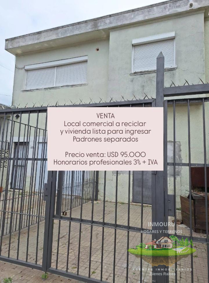 Casa ID.721 - Se vende local comercial y vivienda con garaje y 3 dormitorios, zona Mercado Modelo