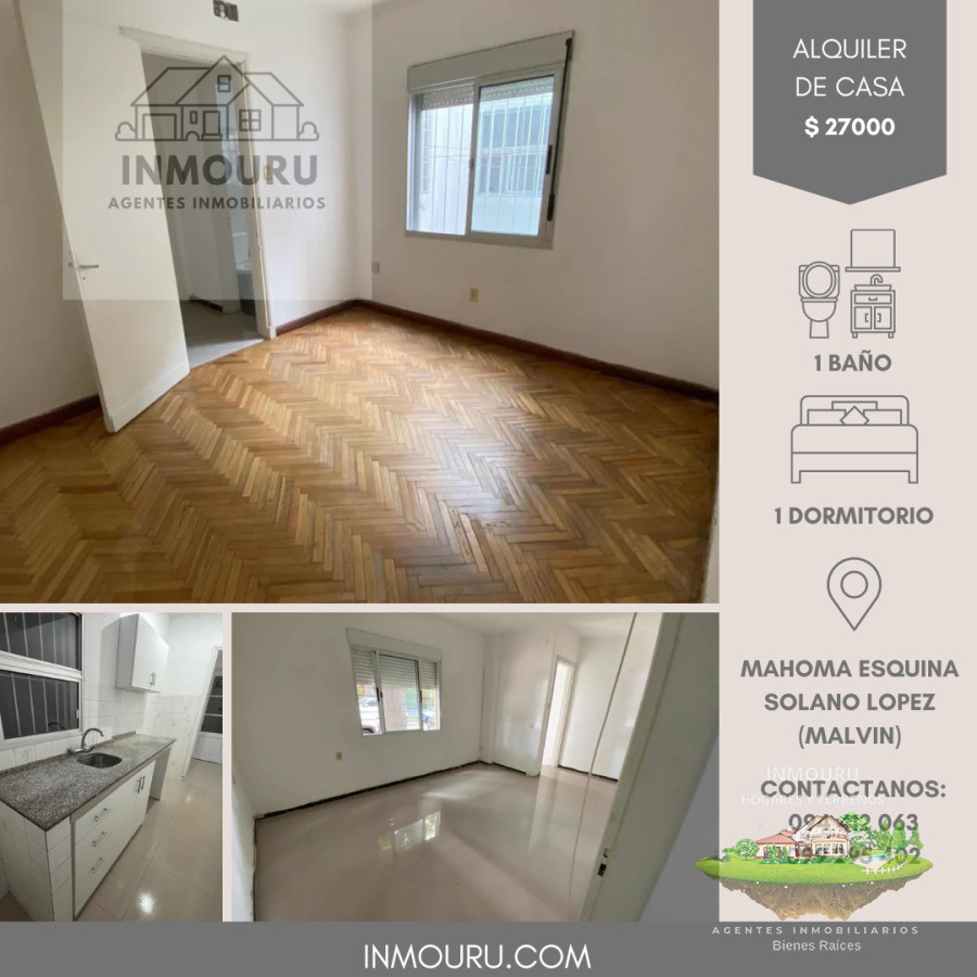Casa ID.1228 - ALQUILER de casa ubicada en MALVIN 