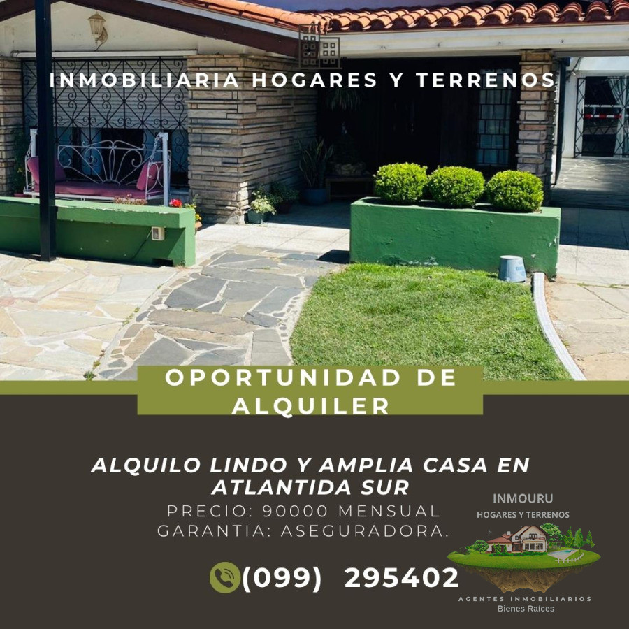 Casa ID.2007 - Alquilo Amplia y Casa Ideal para un Negocio en Atlántida  Sur