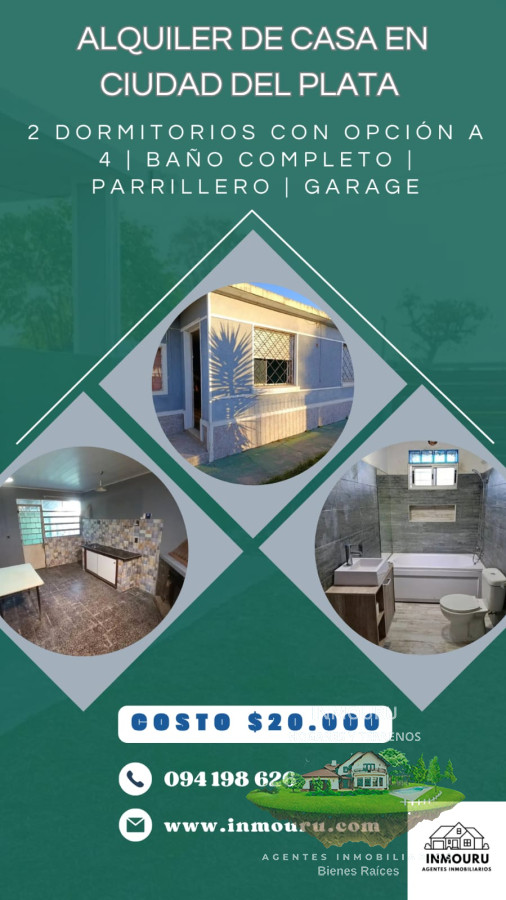 Casa ID.1301 - Alquiler  de casa en Ciudad del Plata 