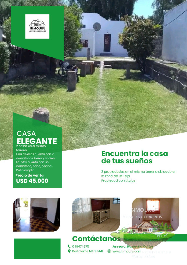 Casa ID.2458 - Venta de 2 casas en La Teja 