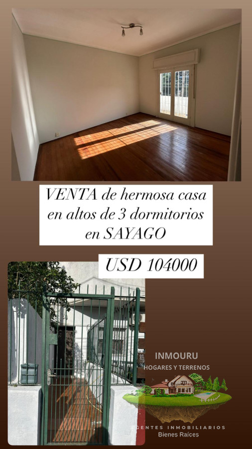 Casa ID.888 - VENTA de casa en altos de 3 dormitorios en barrio SAYAGO 