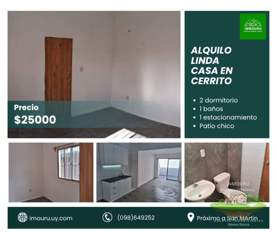 Casa ID.1242 - Alquilo Linda Casa a Estrenar en Cerrito