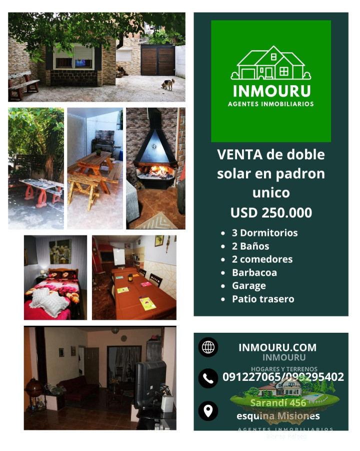 Casa ID.1192 - Venta de 2 casas en un mismo padron 