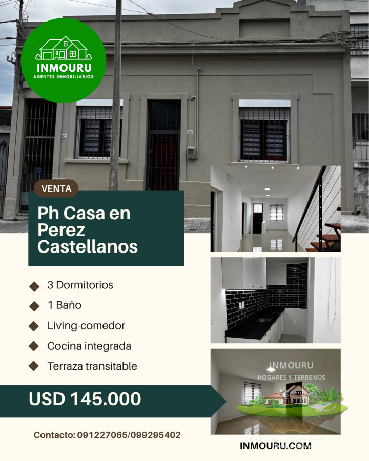 Casa ID.1597 - Venta de casa de 3 dormitorios en Pérez Castellanos