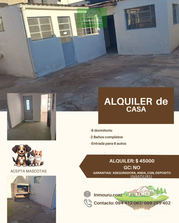 Casa ID.2082 - ALQUILER de apartamento de 6 dormitorios en COLON 