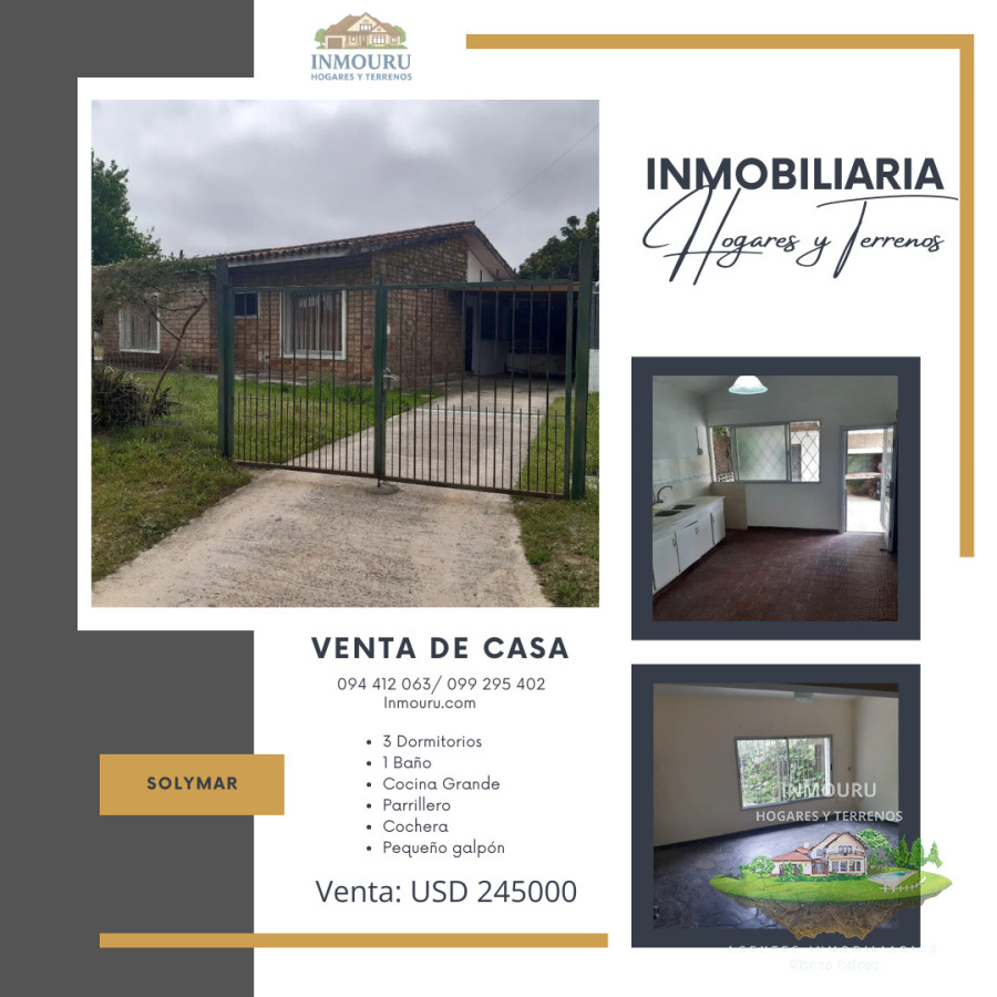 Casa ID.2258 - VENTA de casa en SOLYMAR SUR