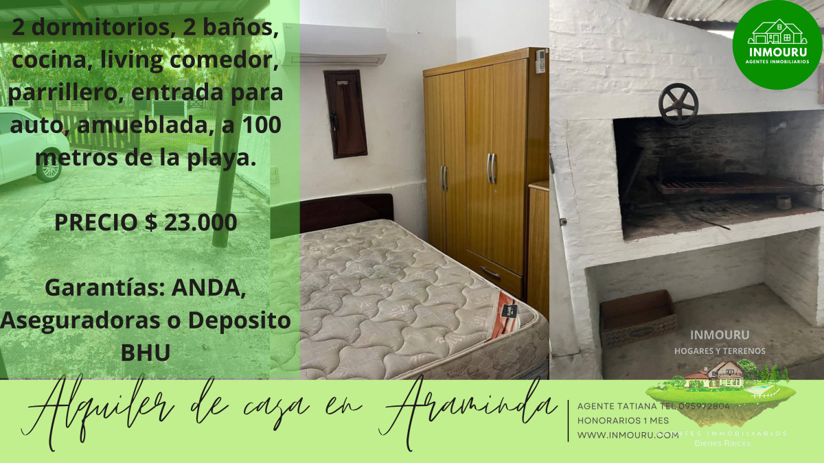 Casa ID.1884 - Alquiler de Casa en Araminda 