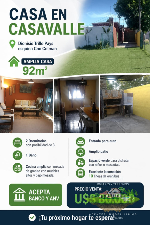Casa ID.2859 - Casa en Casavalle