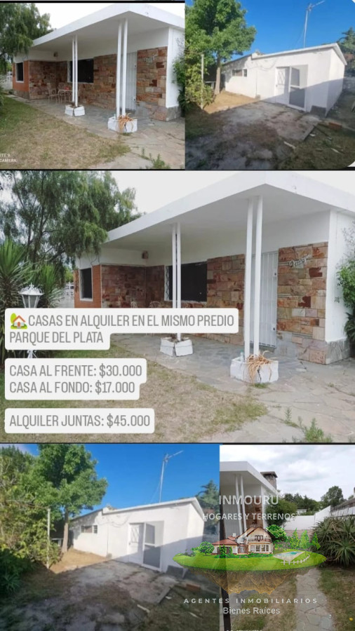 Casa ID.657 - Se alquila casa con apartamento al fondo, 2 dormitorios, en Parque del Plata