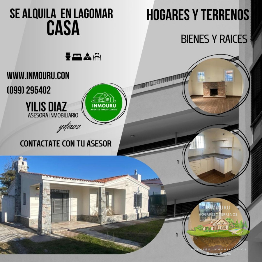 Casa ID.1455 - Alquilo dos lindas Casas en Lagomar, Cuidad de la Costa