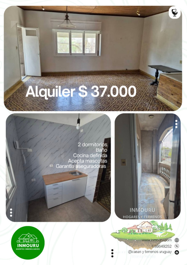 Casa ID.2117 - Alquiler de casa 2 dormitorios en Brazo Oriental 