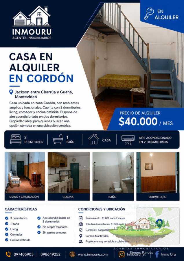 Casa ID.2461 - Alquiler de Casa en Cordón