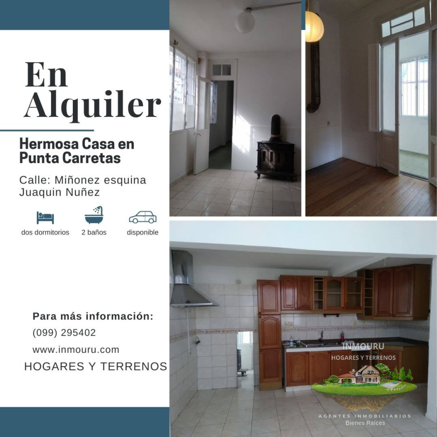 Casa ID.2245 - Alquilo Amplia Casa ubicada en Punta Carretas 