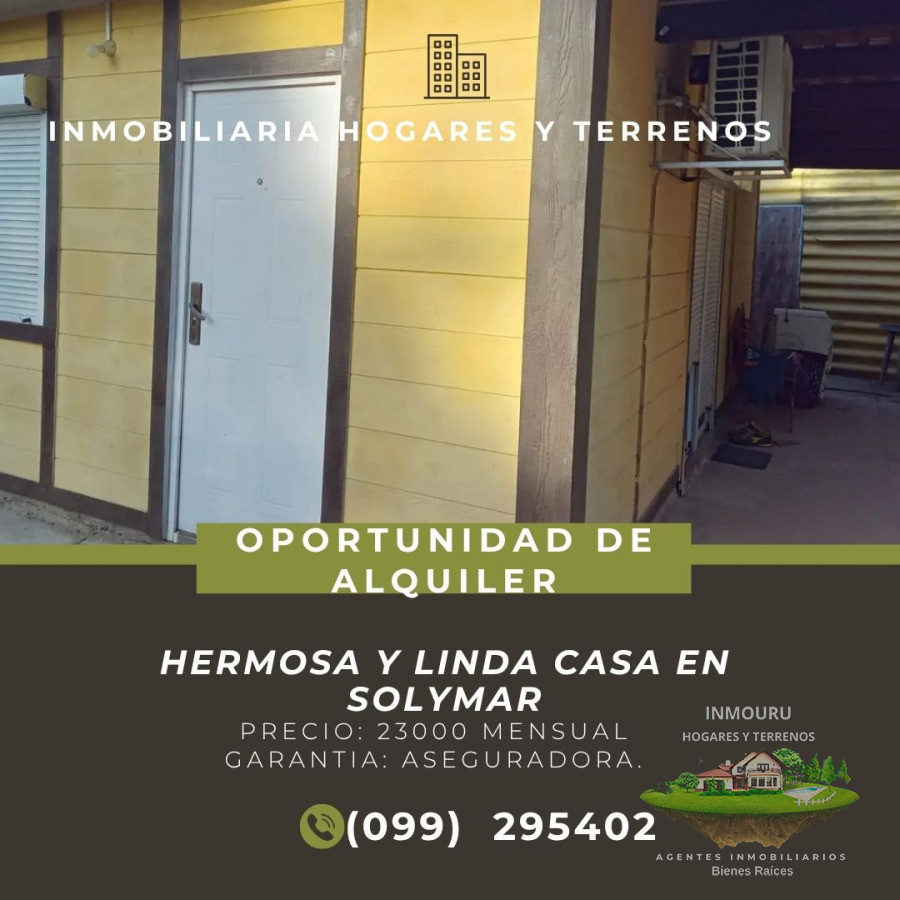 Casa ID.1990 - Alquilo Linda Casita en Solymar