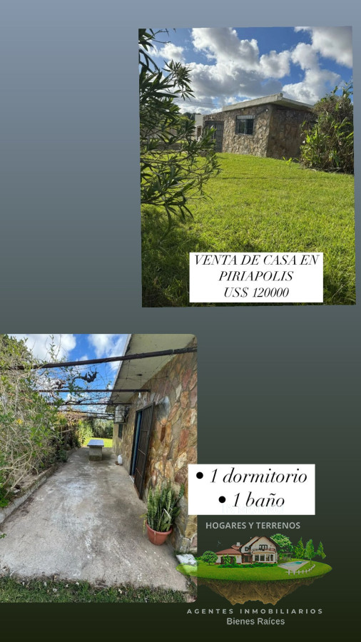 Casa ID.855 - VENTA de casa de 1 dormitorio en Piriápolis (Maldonado)