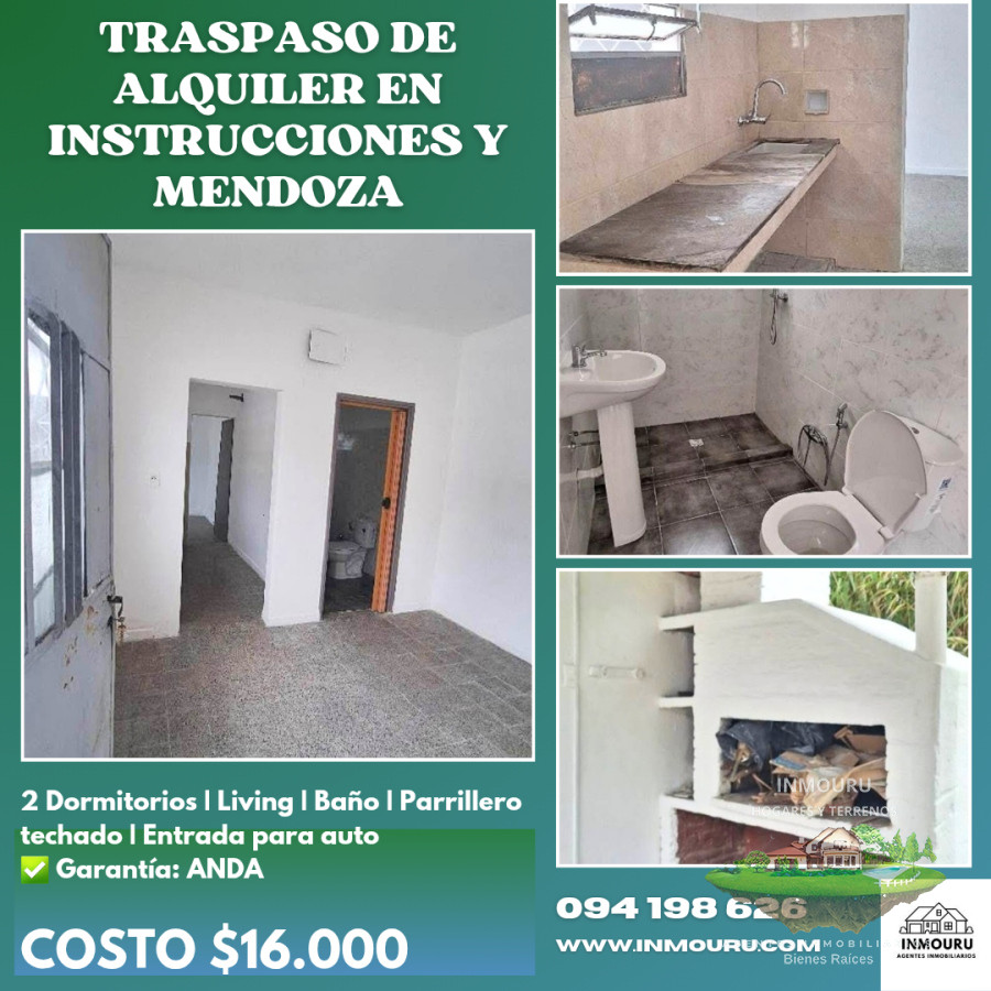 Casa ID.1709 - Traspaso de alquiler cerca de Instrucciones y Mendoza