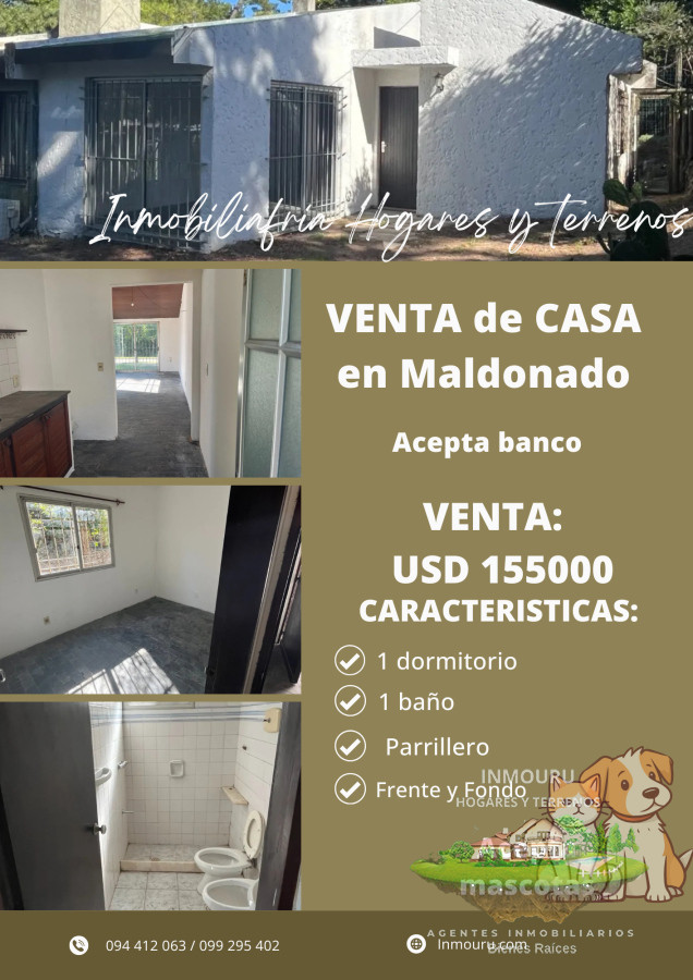 Casa ID.1754 - VENTA de casa de 1 dormitorio en MALDONADO