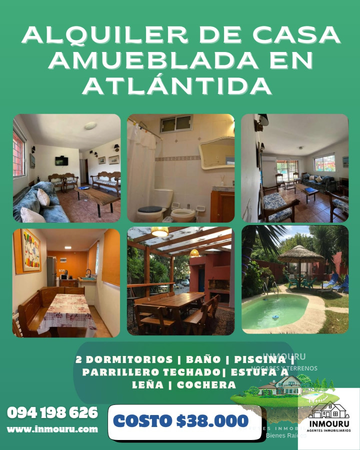 Casa ID.1420 - Alquiler de casa amueblada en Atlántida