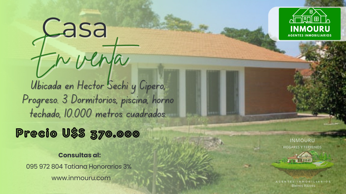 Casa ID.2042 - Venta de Amplia Casa en Progreso