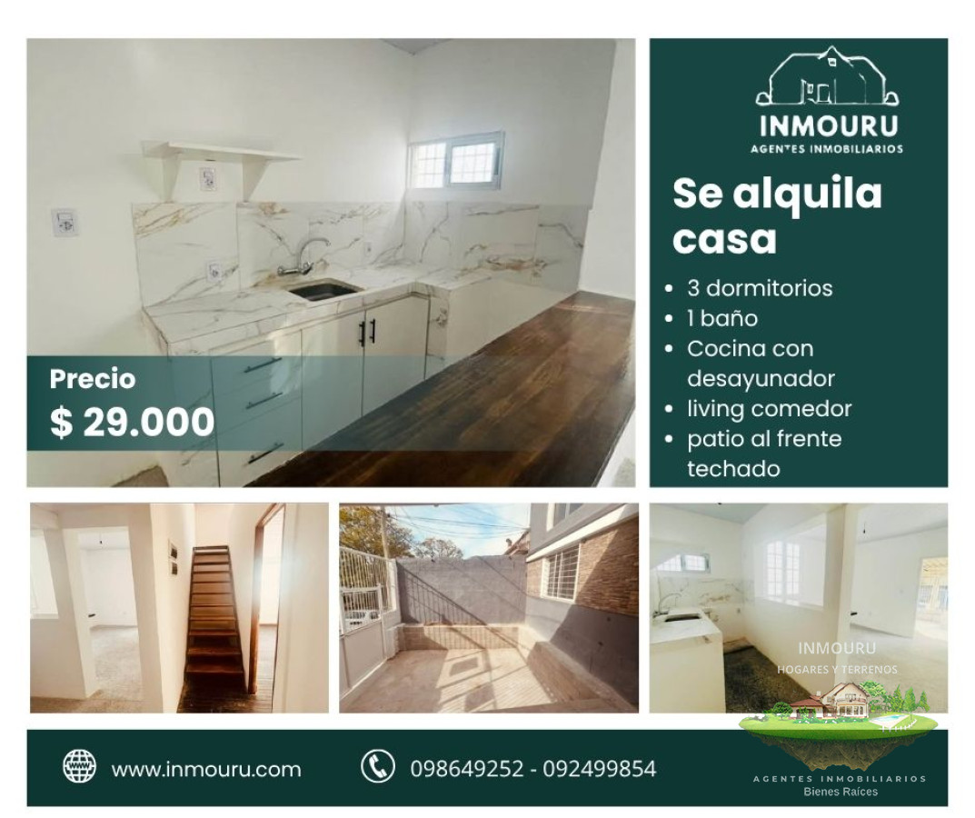 Casa ID.1044 - Se alquila casa de 3 dormitorios, Villa del Cerro