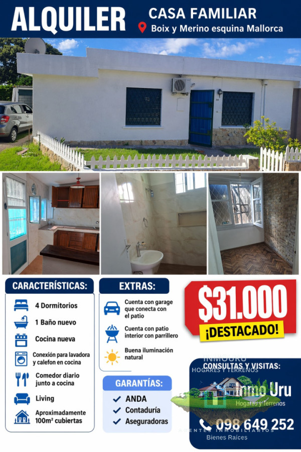 Casa ID.2813 - Alquiler Casa En Malvin Norte
